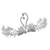 Swan Crown Headpiece Wedding Bridal Crystal Tiara Alloy Diamond Pearl