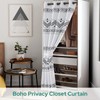HOMEIDEAS Boho Curtain Privacy Doorway Curtains, Geometric Print Patterned Design