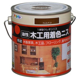 Asahipen Woodworking Colored Varnish, 0.7 L (0.7 L) Walnut