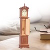 1/12 Dollhouse Miniature Grandfather Clock Wooden Mini Model Furniture Accessory
