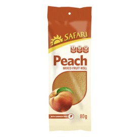 Safari Fruit Rolls Peach 80g Pack