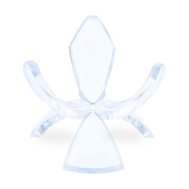 Clear Plastic Tulip Tripod Clear Egg Stand Holder 1.5 Inches