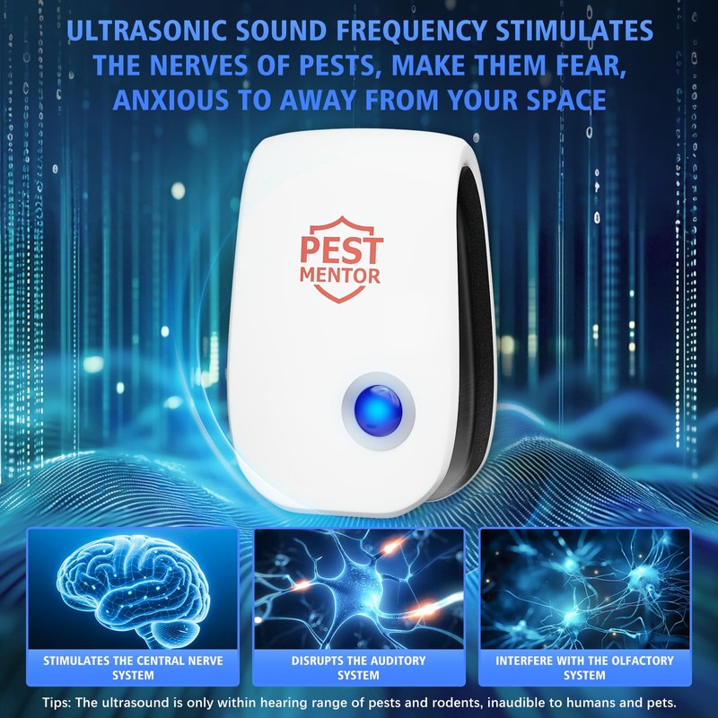 Ultrasonic Pest Repellent Plug in Indoor,Advanced Electronic Pest Control for