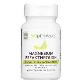 Bioptimizers Magnesium Breakthrough Supplement -Version 4.0 - 30 veggie capsules