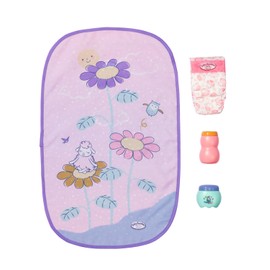 Baby Annabell Changing Bag 707432 - Storage Bag with Straps To Fit 36cm and 43cm Baby Annabell Essentials - Doll Not Included - Suitable for Kids From 3+ Years