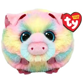 TY Pigasso Pig Beanie Ball 7cm - Squishy Beanie Baby Soft Plush Toys - Collectible Cuddly Stuffed Teddy