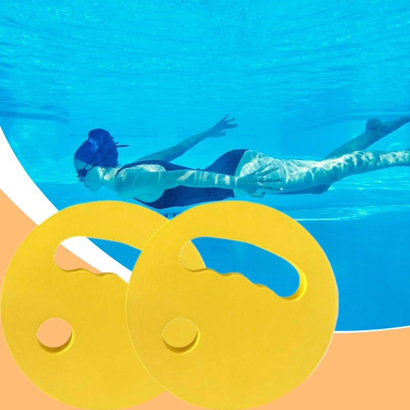 Water Aerobics Discs,2X EVA Foam Handheld Swim Disc - Comfortable