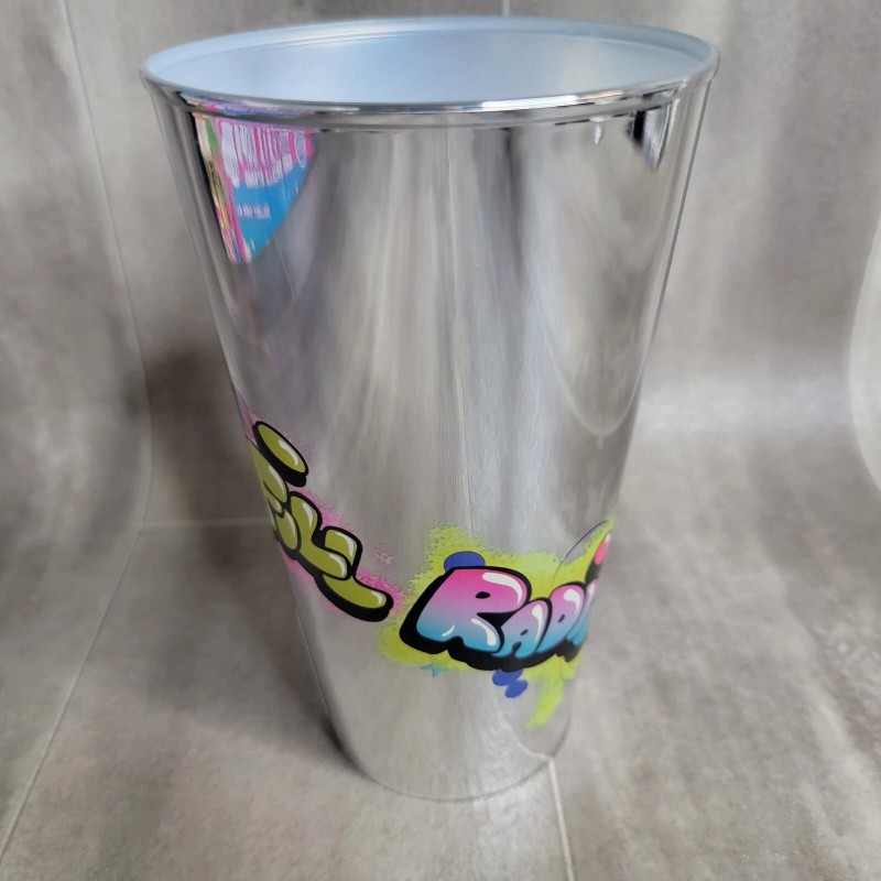 7-11 Limited Edition 7-11 Chrome Silver & Gold Plastic Slurpee