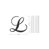 Cursive Metal Letter L, for Front Door, for Above Crib,