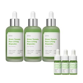 Ingredient Editor Green Tomato Pore Ampoule 75ml x 3 bottles + 10ml x 3 bottles / 성분에디터 그린토마토 모공앰플 75ml 3병+10ml 3병