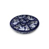 Handmade Talavera Mexican Pottery - Blue and White 7-Piece Appetizer