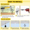 Hooks for Outdoor String Lights, 52 Pack Screw Hooks for