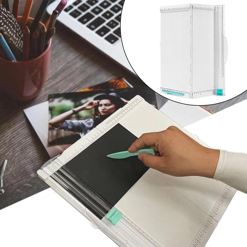 Craft Paper Trimmer & Scoring Board - 12.2x12.2 Inch Foldable