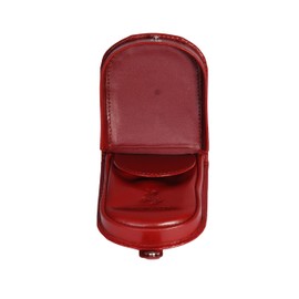 House of Luggage HLGRT Genuine Luxury Leather Wallet Loose Bag Change Tray Case with Gift Box, red, coin purses