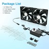240 mm PC Fan, 12 V Case Fan with Power