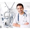 Flyow Nurse Necklace for Women, 925 Sterling Silver Cross Stethoscope