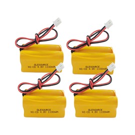 GLESOURCE 4.8V 1100mAh BL93NC487 Ni-CD Battery Compatible for Emergi-Lite BL93NC487, Lithonia ELB B006 Lithonia ELBCS06, Dantona Custom-43 Custom43 Emergency/Exit Light Sign(4 Pack)