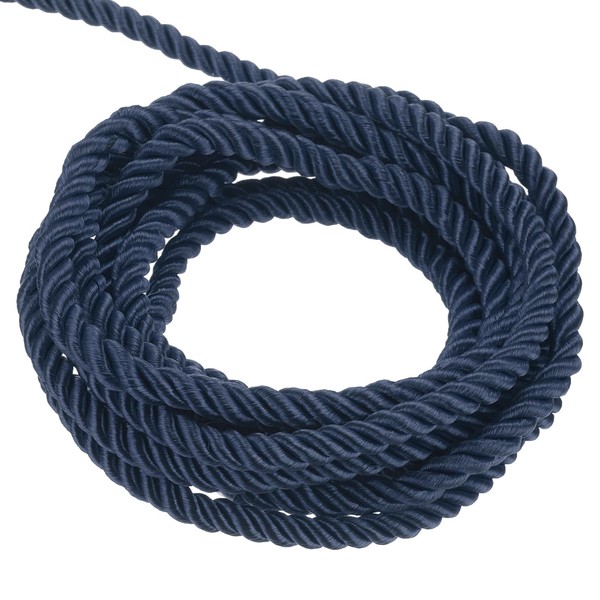 sourcing map Twisted Cord Trim, 5 Yard 3mm 3-Ply Twine