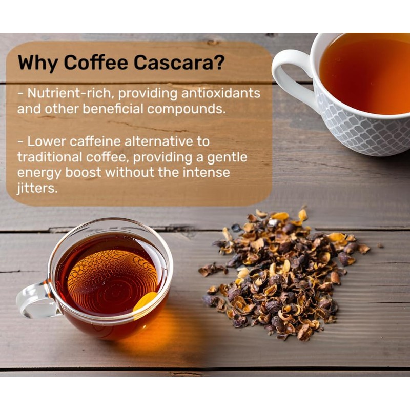 Cascara Dried Coffee Shells Husk Antioxidant Premium Super-Tea Single Origin
