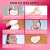 Pack of 60 White Heart Face Sponge for Cleaning and