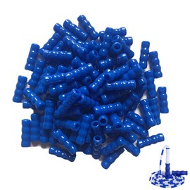 SquEqu 50 Pack Beaded Jump Rope Beads Replacement Tangle-Free Segmented Skipping Rope Rubber Bead Barrel Parts for Soft Beaded Skipping Ropes Cable Adults Kids Adjustable Segmented Jumping Rope