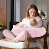 Nursing Pillow Covers Newborn, Breastfeeding Pillow Case Made Minky Fabric,