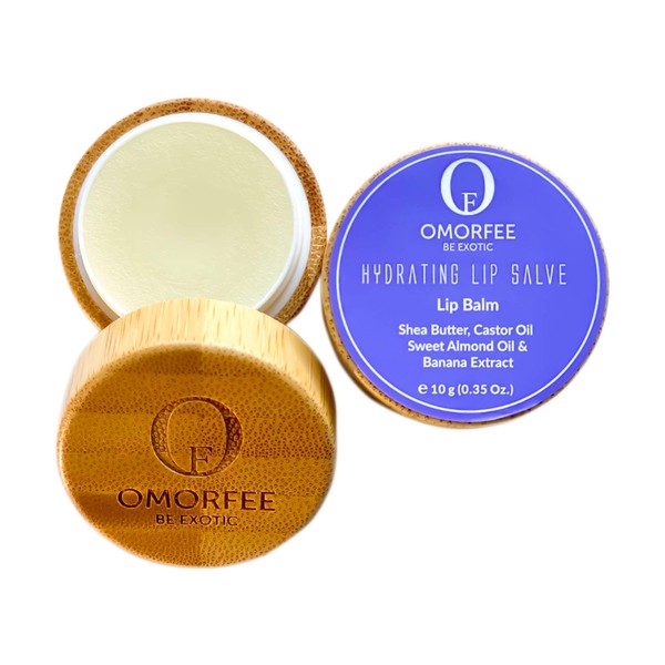 Omorfee 100% Organic Hydrating Lip Balm for Dry Cracked Chapped Lips Repair & Treatment- 10 g/0.35 Oz