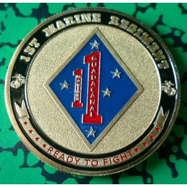 Marine Corps 1st Regiment Military Challenge Honor Coin