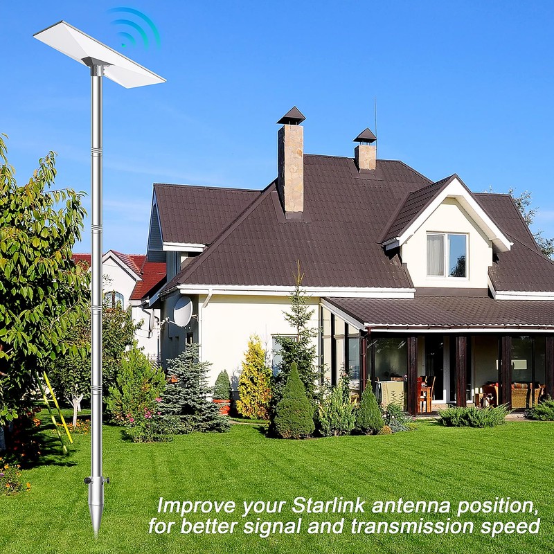 NovaKits 10FT Starlink Gen 3 Ground Pole Mount Kit，Durable 1.5''