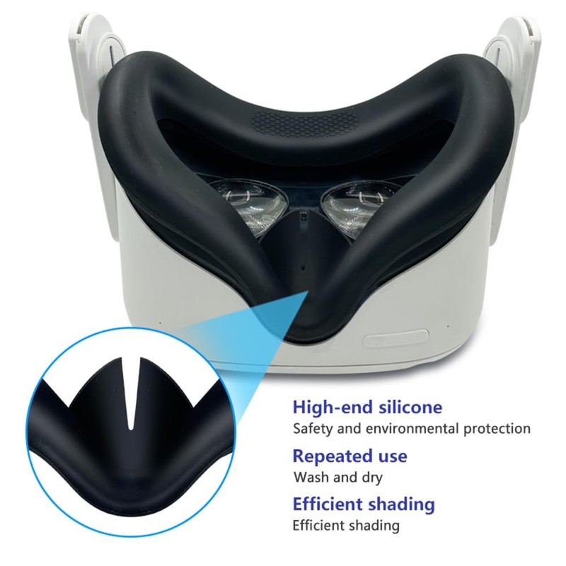 REQO VR Face Silicone Cover for Oculus Quest 2 Face