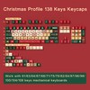 PBT Keycaps, 138 Keys Christmas Theme Cherry Profile Keycaps Dye-Sublimation,