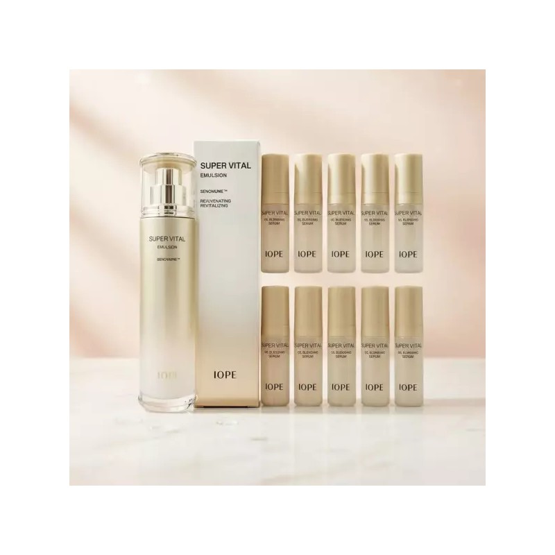 IOPE NEW 아이오페 슈퍼바이탈 에멀젼150ml +소프너/에멀젼/크림/세럼/에센스 추가증 정 구성선택 NEW