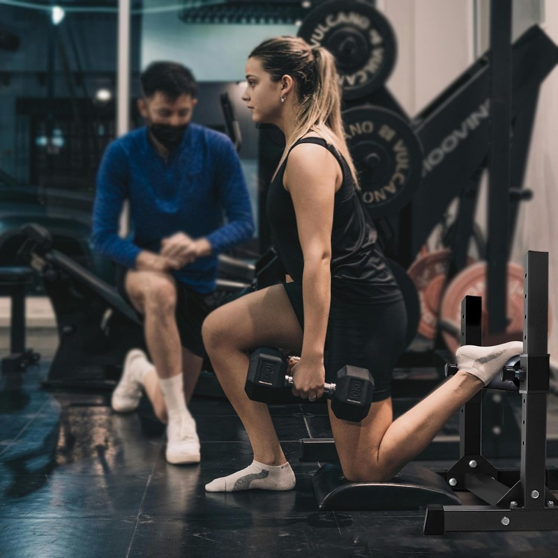 Houbos Bulgarian Split Squat Stand - Single Leg Squat Stand，9