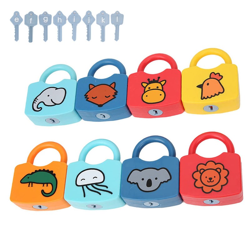 Plastic Children Early Educational Cognitive Learning Numbers Locking Preschool ToyEFGHIJKL