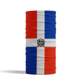 Flag Face Mask Covering Face Bandana Neck Gaiter Perfect for Jovert Carnival Caribbean Festivals ATV Riding Face Gear 2pcs (Dominican Republic)