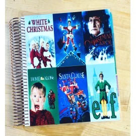 Handmade Classic Christmas Holiday Movies Cover Set 4 use w/ Erin Condren Life Planner-
