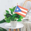 XCFH 20 Pack Puerto Rico Mini Stick Flag Small Puerto