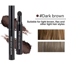 Retocador De Raíces En Polvo, Corrector Para Las Raíces Del Cabello, Powder Hair, Retoca Raíces Polvo Para Densificar El Cabello De Mujeres Y Hombres, Cobertura Para Rellenar (B, Hairline)