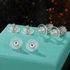 12mm Big Earring Backs, 925 Sterling Silver Locking Earring Backs