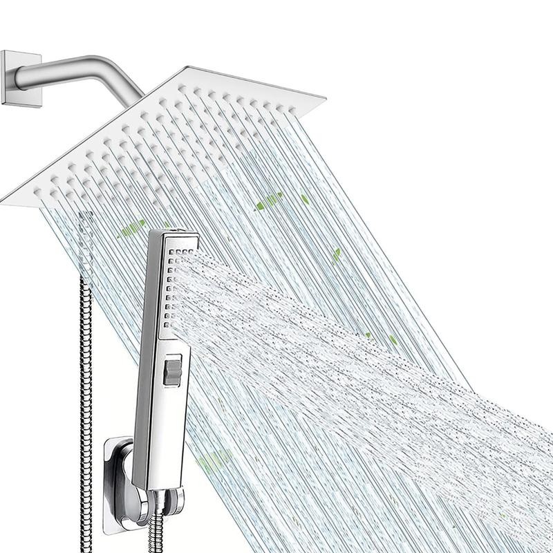 Shower Head Set, 1 Set 6/8 Inch Household Rainfall Shower