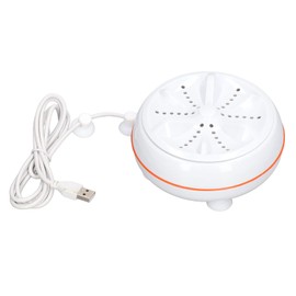 Fockety Mini Washing Machine, 27 W Ultrasonic Turbine Washing Machine with USB, 30 Minutes Self-Shut-Off, Turbo Washing Machine, Portable Turbo Washing Machine for Personal Laundry Travel
