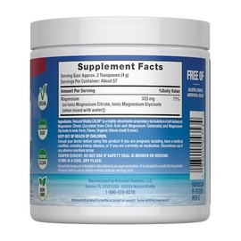 Toeah Natural Vitality Calm, Magnesium Supplement, Anti-Stress Drink Mix Powder, Gluten Free, Vegan, & Non-GMO, Cherry, 8 oz