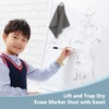 2 Pack Magnetic Microfiber Whiteboard Eraser Dry Erase Cloth Cleaning