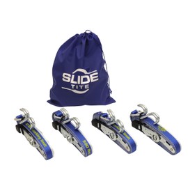 Slide Tite - Ratchet Strap, Unique Features, Cargo Strap, Tie Down, J-Hook, Heavy Duty 2700 lbs Breaking Strength, 16FT, Use for All Cargo Needs, Engineered in The USA (4 Pack)