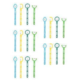 Healvian 5 Sets Tongue Muscle Trainer Tongue Tip Exercise Oral Tools Tongue Tip Flexibility Trainer Mouth Muscle Training Device Tongue Muscle Agility Trainer 4 Pieces x 5