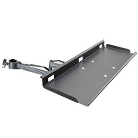 Vesa Keyboard Tray, Steel Tube Mount Keyboard Tray, 35mm Cylindrical Mount, Cold Rolled Steel Quality Keyboard and Mouse Tray, Monitor Stand Arm Accessories Fencing Design Program VESA 100x100MM (C)