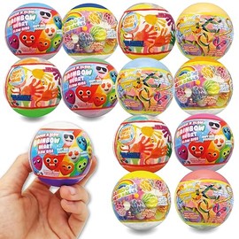 Lavatelli - Set of 12 Party Bags for Children's Birthday Parties Surprises in Capsule Shape 5.5 cm Mixed Assortment, Games, Gadgets, Party Bags and Gift Ideas for Boys and Girls