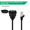 HuaLiSiJi CAT6 RJ45 Flush Mount Male to Female LAN Ethernet