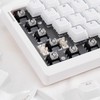 White Keycaps - 136 Keys Crystal Jelly Translucent Keycaps 75