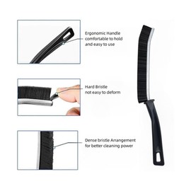 4 Pcs Crevice Cleaning Brush, Bathroom Gap Cleaning Brush, Multifunctional Gap Brush Crevice Cleaning Brush Tool, Clean The Dead Corners of Bathroom Kitchen Tiles, Hard Bristle Crevice Cleaning Brush